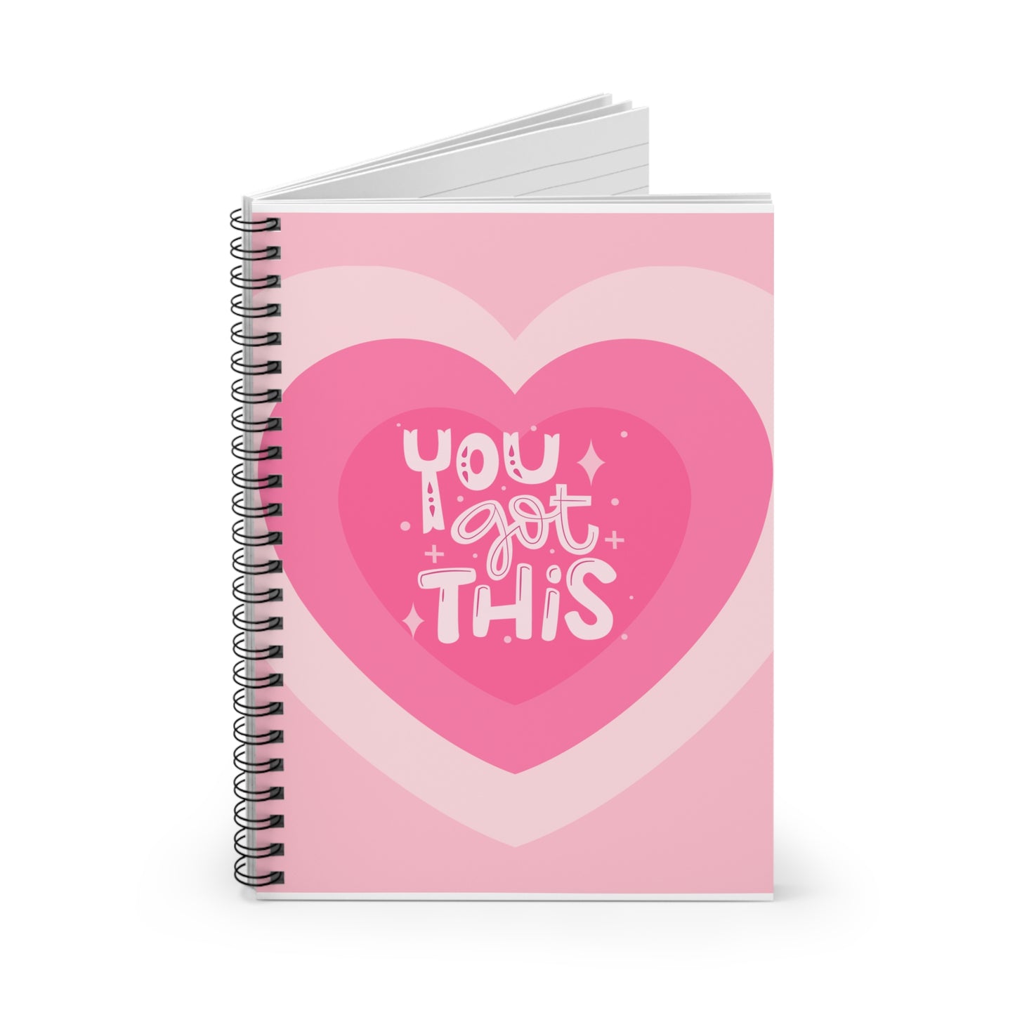 Inspirational Y2K Spiral Notebook - You Got This - Motivational Journal