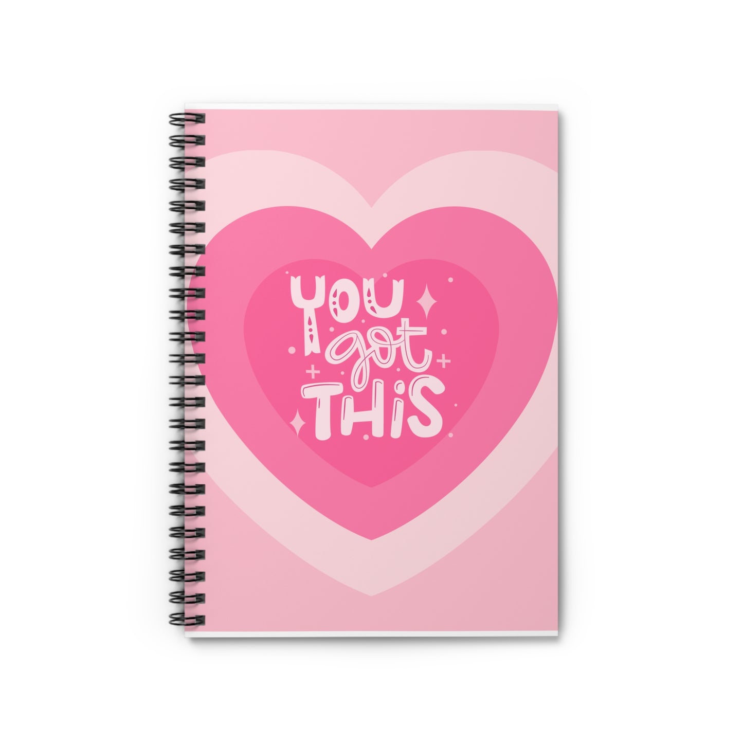 Inspirational Y2K Spiral Notebook - You Got This - Motivational Journal